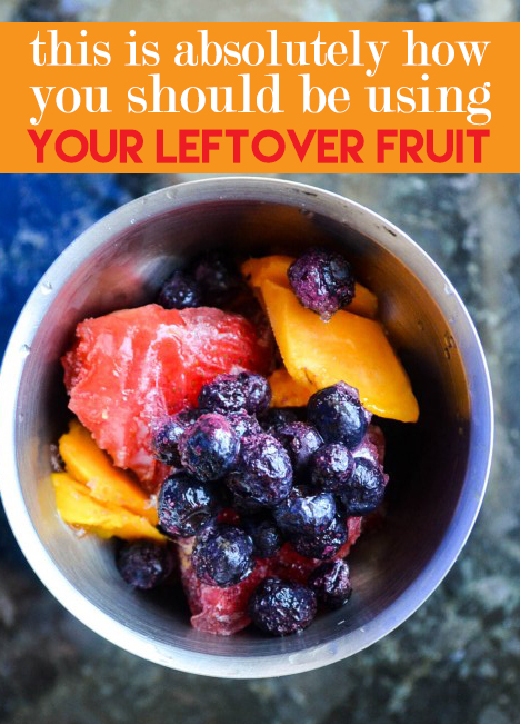 leftover fruit smoothie